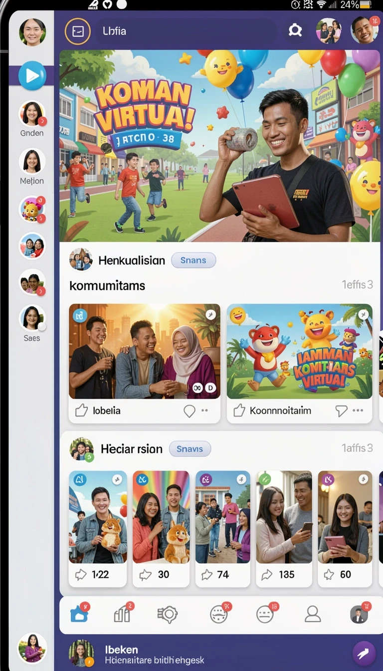 Tampilan utama aplikasi inatogel APK Terbaru untuk Android Tanpa Iklan yang intuitif dan efisien.